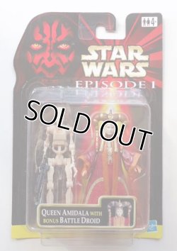 画像1: EP1  Carded Bonus Battle Droid 2-Pack Queen Amidala (Coruscant) C-8.5/9