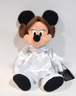 画像1: 2015 Disney Theme Park Exclusive Plush 13" Minnie as Princess Leia with Tag