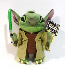 画像1: 2015 Disney Theme Park Exclusive Plush 9" Stitch as Yoda with Tag