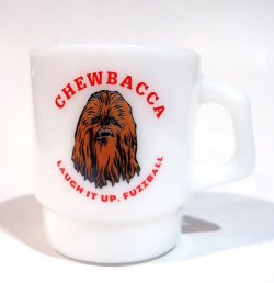 画像1: 2015 Fire-King Star Wars Visions Exclusive Chewbacca C-8.5/9