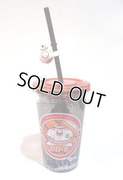 画像1: 2015 Disney Theme Park Exclusive BB-8 Tumbler with Straw C-8.5/9