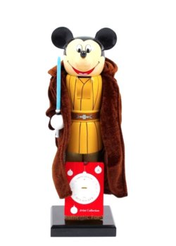 画像1: 2015 Disney Theme Park Exclusive Jedi Mickey with Light Saber Nutcracker Figurine C-8.5/9