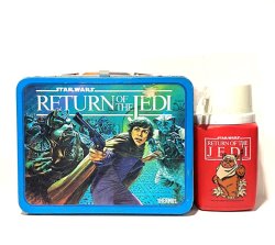 画像1: 1983 Original Star Wars ROTJ Lunch Box & Red Thermas SET (USED) C-7.5/8