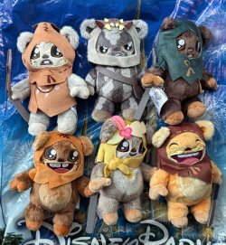 画像1: 2024 Star Wars D23 Galaxy’s Edge Ewok Mystery Plush (Set of 6) RARE !!