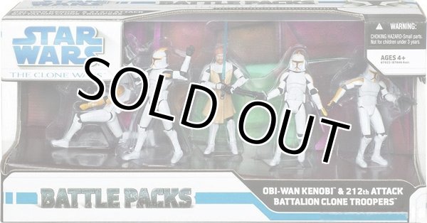 画像1: 2008 The Clone Wars Battle Packs Obi-Wan Kenobi & 212th Attack Battalion Clone Troopers C-8.5/9