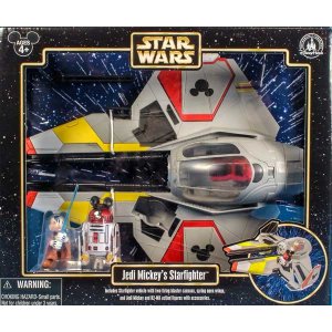 画像: 2013 Disney Theme Park Exclusive Star Wars Mickey's Jedi Starfighter & R2-MK C-8.5/9