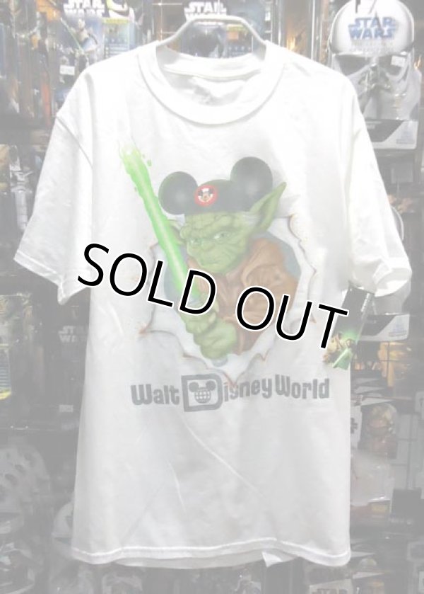 画像1: Disney Theme Park Exclusive Yoda Mickey Ears Hat T-Shirt (New)