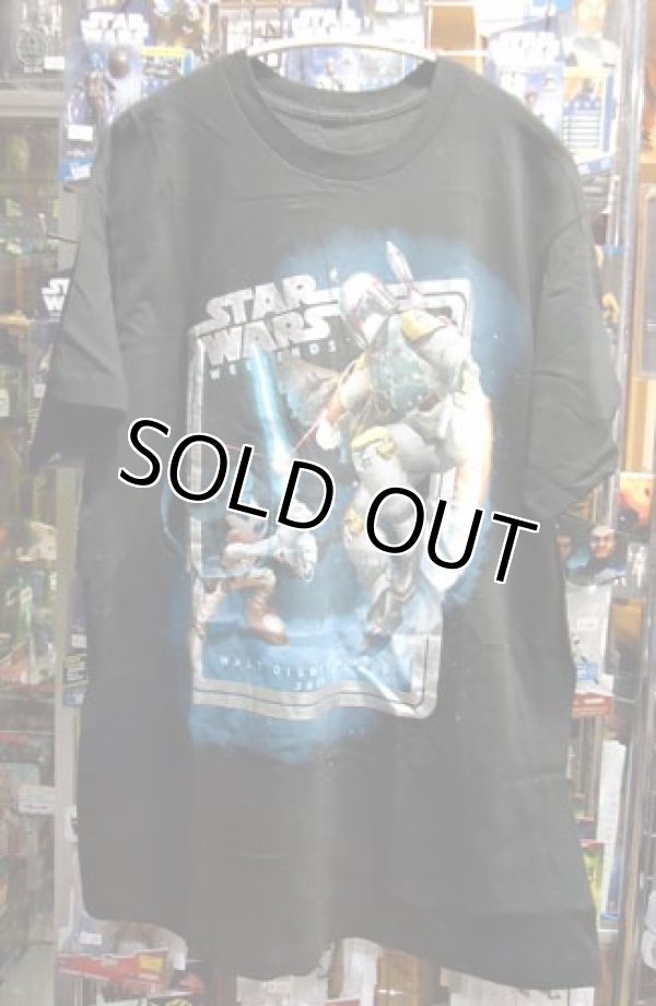 画像1: Star Wars Weekends 2010 Jedi Mickey vs Boba Fett T-Shirt (NEW)