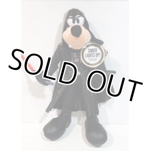 画像: 2015 Disney Theme Park Exclusive Plush 15" Goofy as Darth Vader Lights Up Saber with Tag