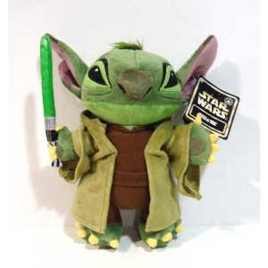 画像: 2015 Disney Theme Park Exclusive Plush 9" Stitch as Yoda with Tag