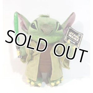 画像: 2015 Disney Theme Park Exclusive Plush 9" Stitch as Yoda with Tag