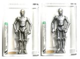 画像: 2009 Legacy Collection Droid Factory U-3PO Champagne & Silver (Build A Droid) AFA 90 SET of 2