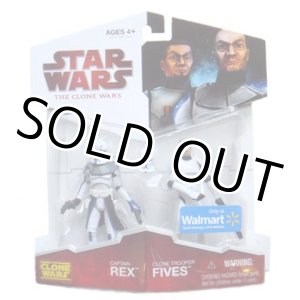 画像: 2009 The Clone Wars Walmart Exclusive Captain Rex & Clone Trooper Fives C-8.5/9