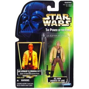画像: Green Carded with Hologram Luke Skywalker in Ceremonial Outfit C-8/8.5