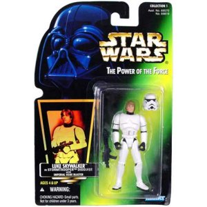 画像: Green Carded with Hologram  Luke Skywalker in Stormtrooper Disguise C-8/8.5