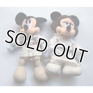 画像: 2009 Disney Theme Park Exclusive Plush Luke Mickey and Leia Minnie Set with Tag C-8.5/9