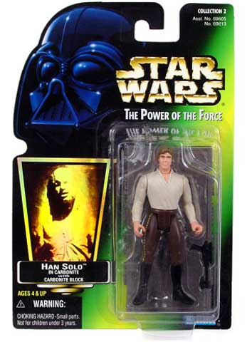 画像1: Green Carded with Hologram Han Solo in Carbonite Block C-8/8.5