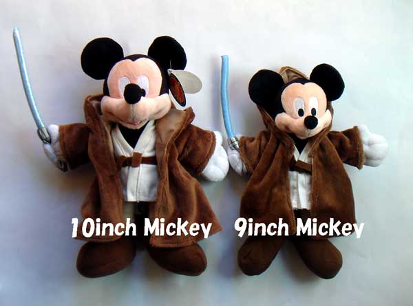 画像: 2013 Disney Theme Park Exclusive Plush 10"Jedi Mickey with White Tag C-8.5/9　