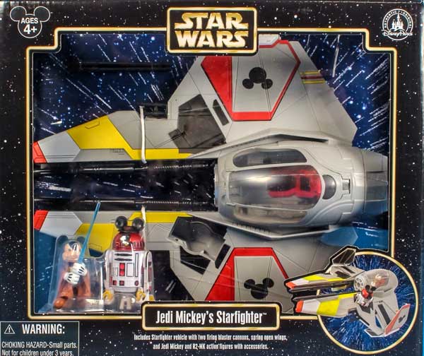 画像1: 2013 Disney Theme Park Exclusive Star Wars Mickey's Jedi Starfighter & R2-MK C-8.5/9