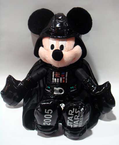 画像: 2005 Disney Theme Park Exclusive Plush 10"Darth Vader Mickey with Tag C-8.5/9　