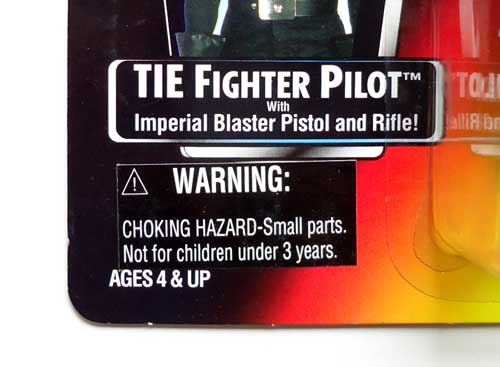 画像: Red Carded TIE Fighter Pilot w/Warning Sticker C-8/8.5