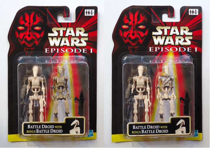 画像: EP1  Carded Bonus Battle Droid 2-Pack Battle Droid (Set of 4) C-8.5/9