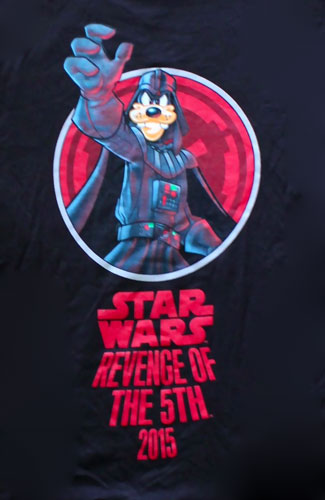 画像: Disney Park Exclusive Star Wars Revenge of the Fifth May 5th 2015 Goofy T-Shirt (New)