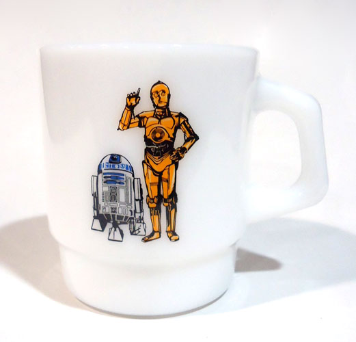 画像1: 2015 Fire-King Star Wars Visions Exclusive C-3PO & R2-D2 C-8.5/9