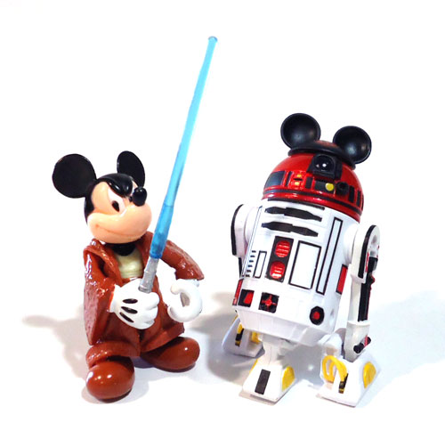 画像: 2013 Disney Theme Park Exclusive Star Wars Mickey's Jedi Starfighter & R2-MK Loose Complete C-8.5/9