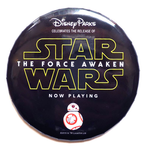 画像1: WDW 2015 Star Wars The Force Awakens Cast Member Exclusive Pin Badge Button C-8.5/9