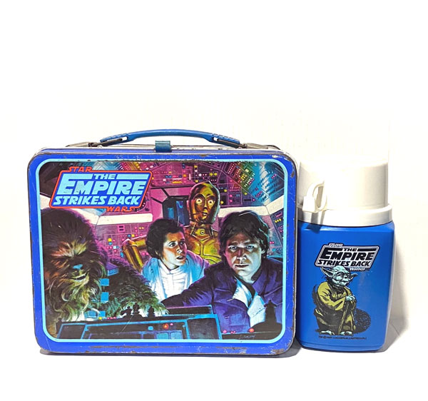 画像1: 1980 Original Star Wars ESB Lunch Box & Blue Thermas SET (USED) C-7.5/8