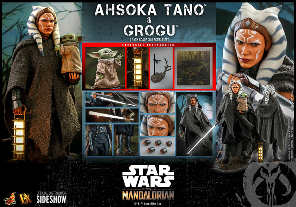 画像: Hot Toys 1/6 DX21 The Mandalorian Ahsoka Tano & Grogu NEW