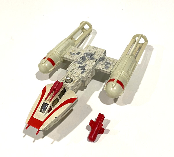 画像1: Vintage Kenner Die-Cast Y-Wing Fighter Loose Complete C-7.5/8