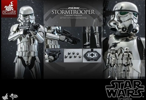 画像: Hot Toys 1/6 MMS615 Star Wars Stormtrooper (Chrome Version) NEW