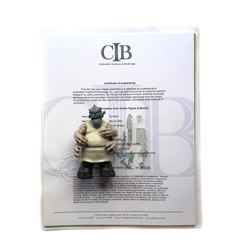 画像1: 2002 HASBRO Unproduced Pipe Head Dexter Jettster Prototype (Test Shot) with COA (On Con. BB)
