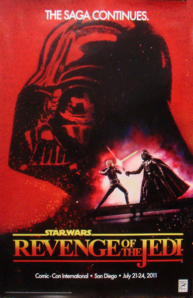 画像1: 2011 SDCC Hasbro Revenge of the Jedi 2 Sided Poster C-8.5/9