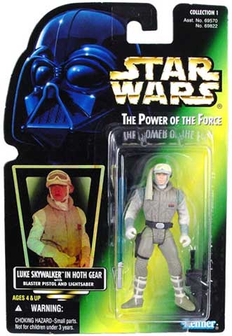 画像1: Green Carded with Hologram Luke Skywalker in Hoth Gear C-8/8.5